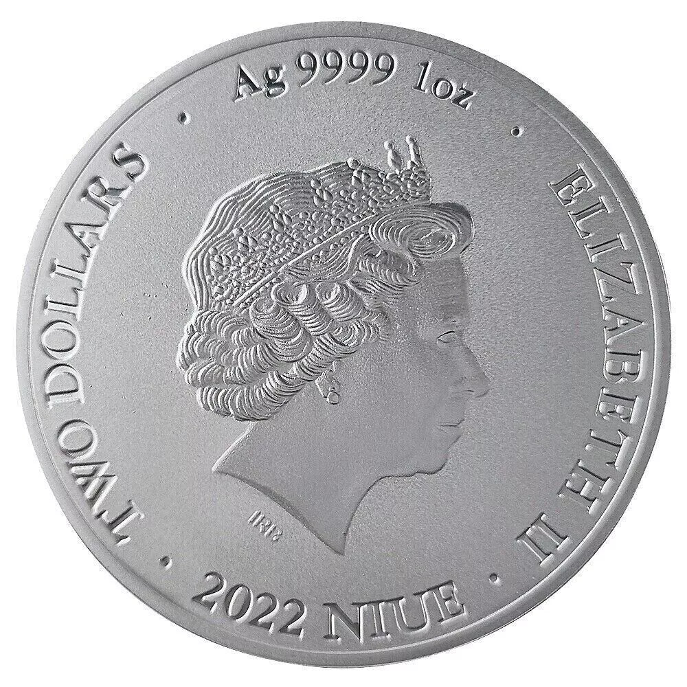 1 UNZE 999 SILBER - BITCOIN 2022 - SILBERMÜNZE