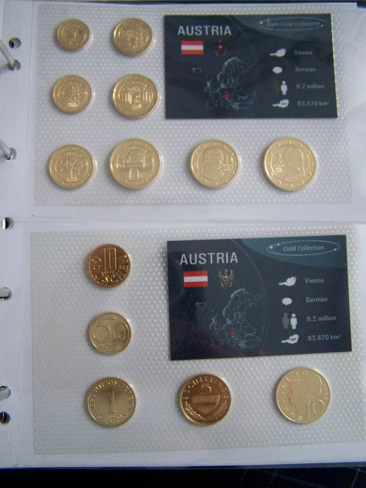 32 KMS - VOR EURO & EURO MÜNZEN - EUROPA - 24 KARAT VERGOLDET