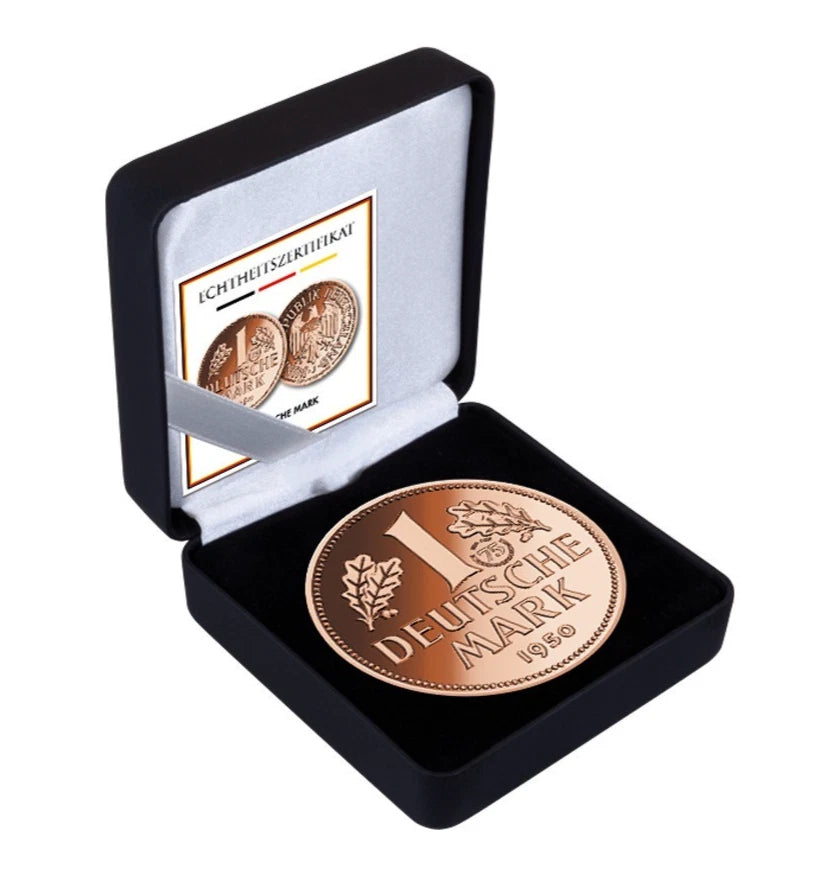 1 KILO KUPFER - 1 DM / MARK 2001 - PROOF AUSAGBE - KUPFERBARREN - SELTEN