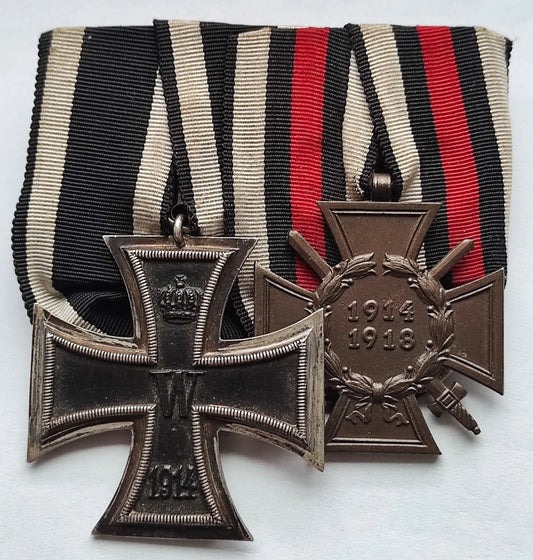 2 ORDEN - EISERNES & FRONTKÄMPFER KREUZ - SPANGE
