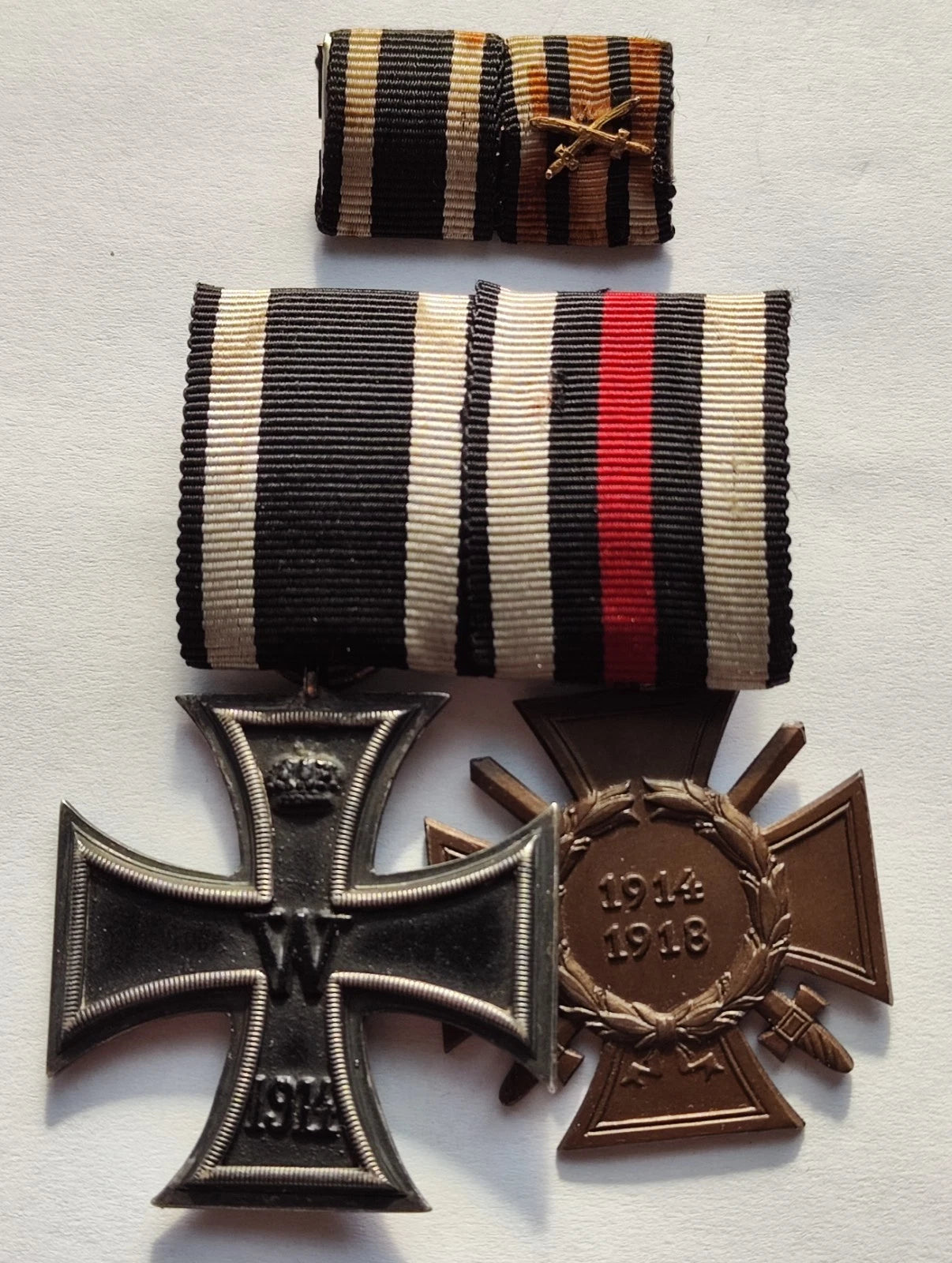 2 ORDEN - EISERNES & FRONTKÄMPFER KREUZ - ORDENSSPANGE & FELDSPANGE