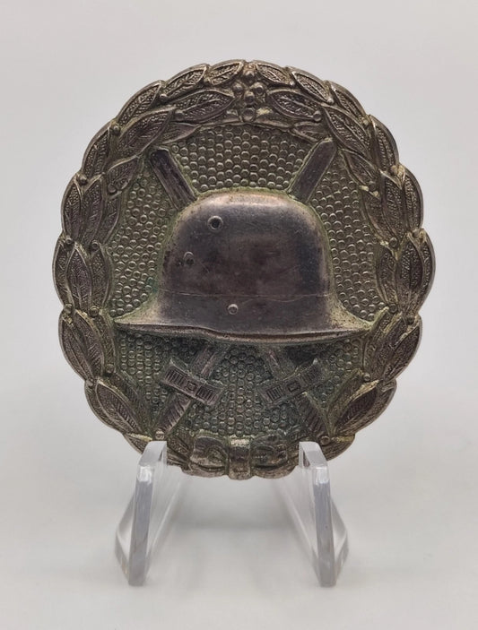 VERWUNDETENABZEICHEN SILBER 1914 - OTTO SCHICKLE / PFORZHEIM - ORDEN