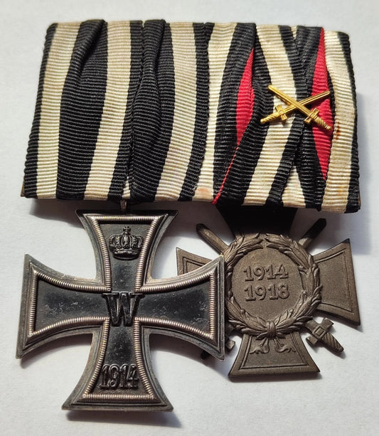 2 ORDEN - EISERNES & FRONTKÄMPFER KREUZ - SPANGE