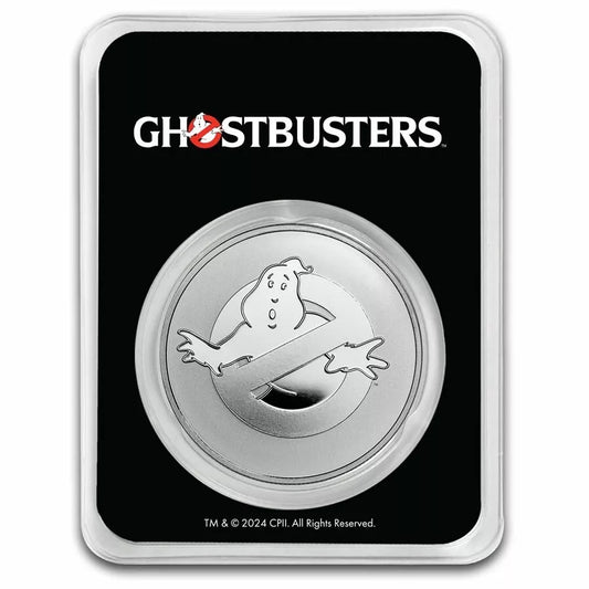 1 UNZE SILBER - GHOSTBUSTERS - SILBERMÜNZE