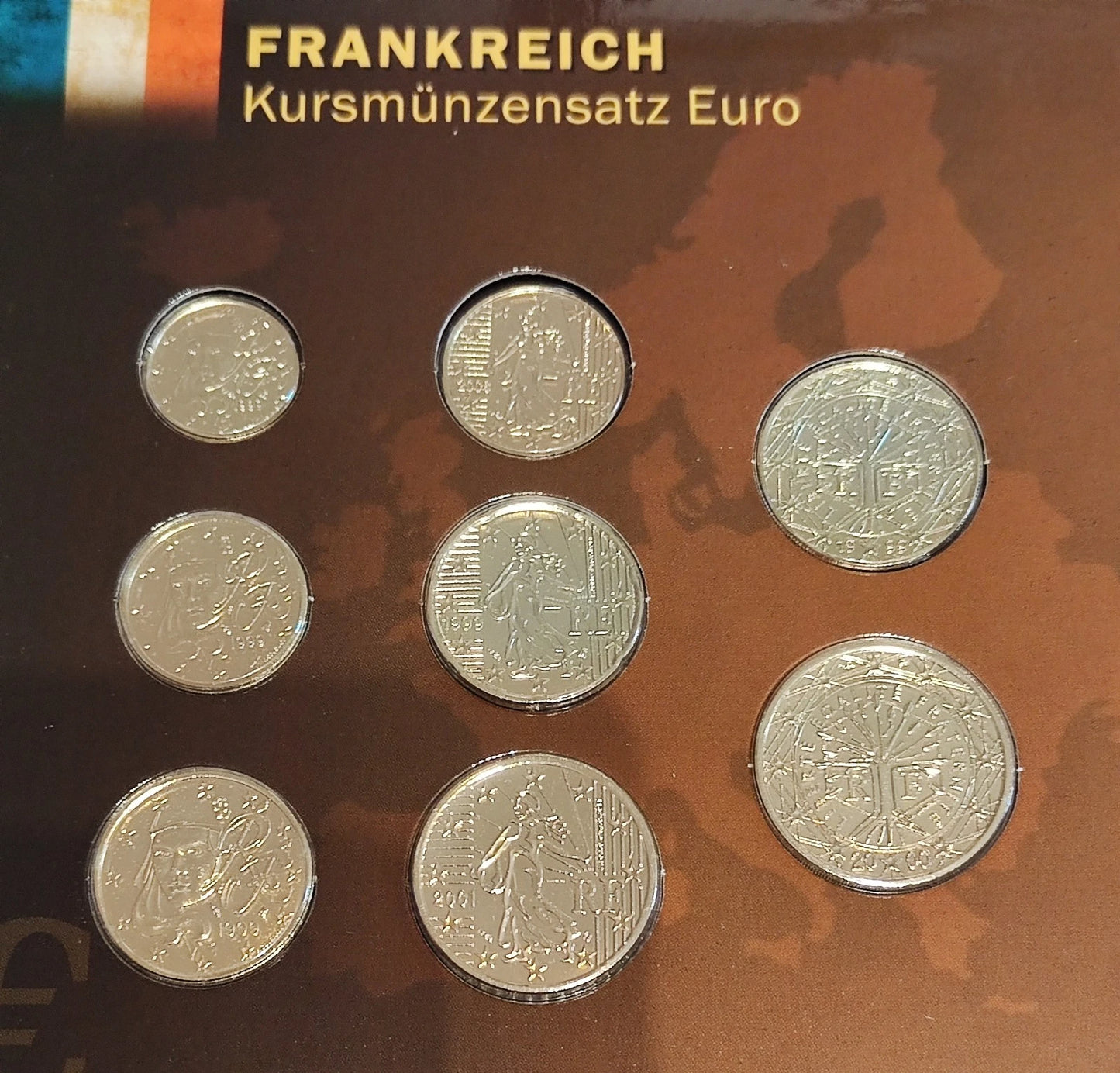 16 KMS - VOR EURO & EURO MÜNZEN - EUROPA - 24 KARAT VERGOLDET