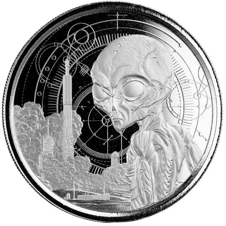 1/2 UNZE SILBER - ALIEN 2021 - SILBERMÜNZE