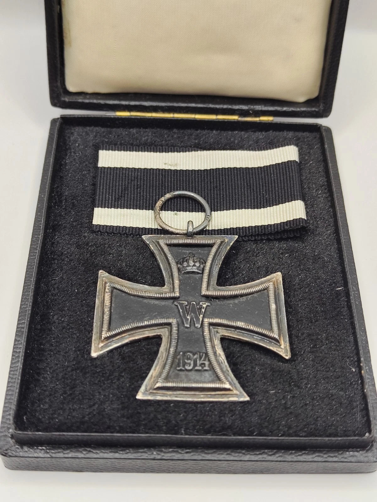 EISERNES KREUZ - 2. KLASSE 1914 - HERSTELLER FR - MIT ETUI & BAND