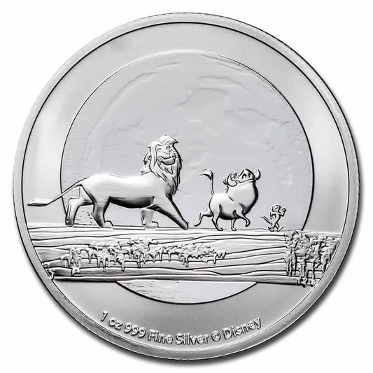 1 UNZE 999 SILBER - KÖNIG DER LÖWEN / WALT DISNEY - SILBERMÜNZE