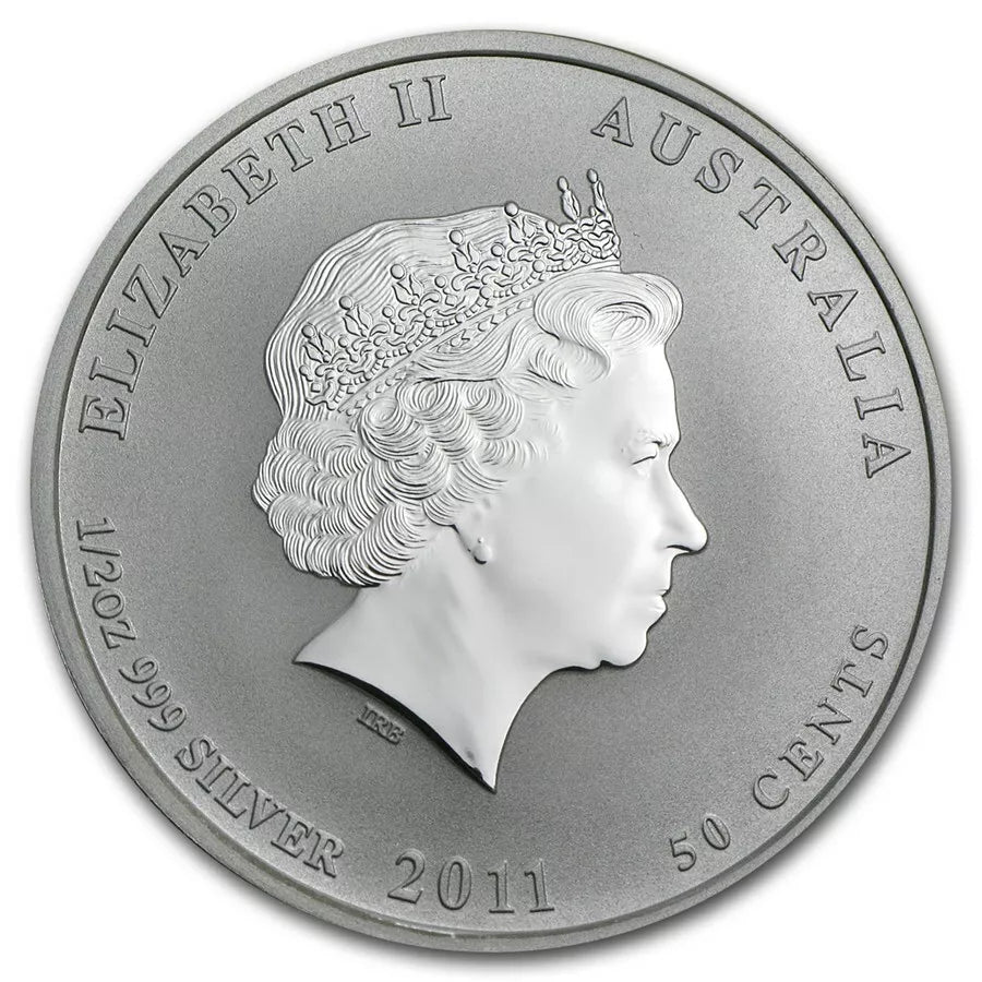 1/2 UNZE SILBER - LUNAR HASE 2011 - SILBERMÜNZE