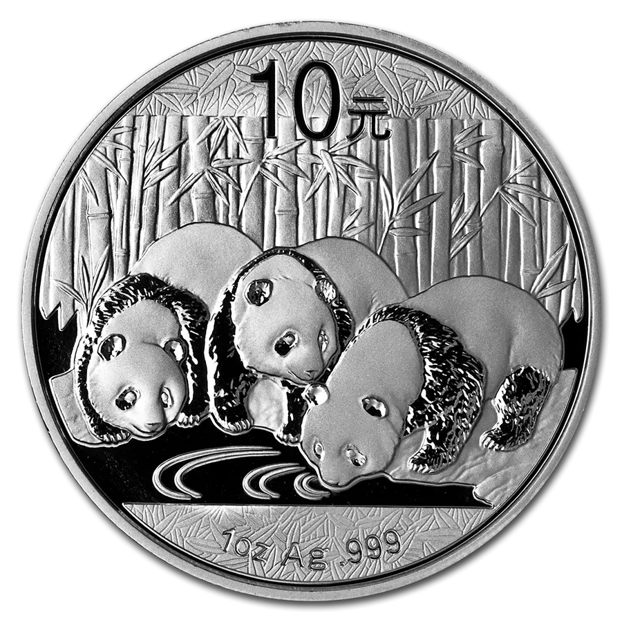 1 UNZE 999 SILBER - CHINA PANDA 2013 - SILBERMÜNZE