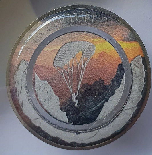 10 EURO MÜNZE - IN DER LUFT 2019 - POLYMERRING - KOLORIERT