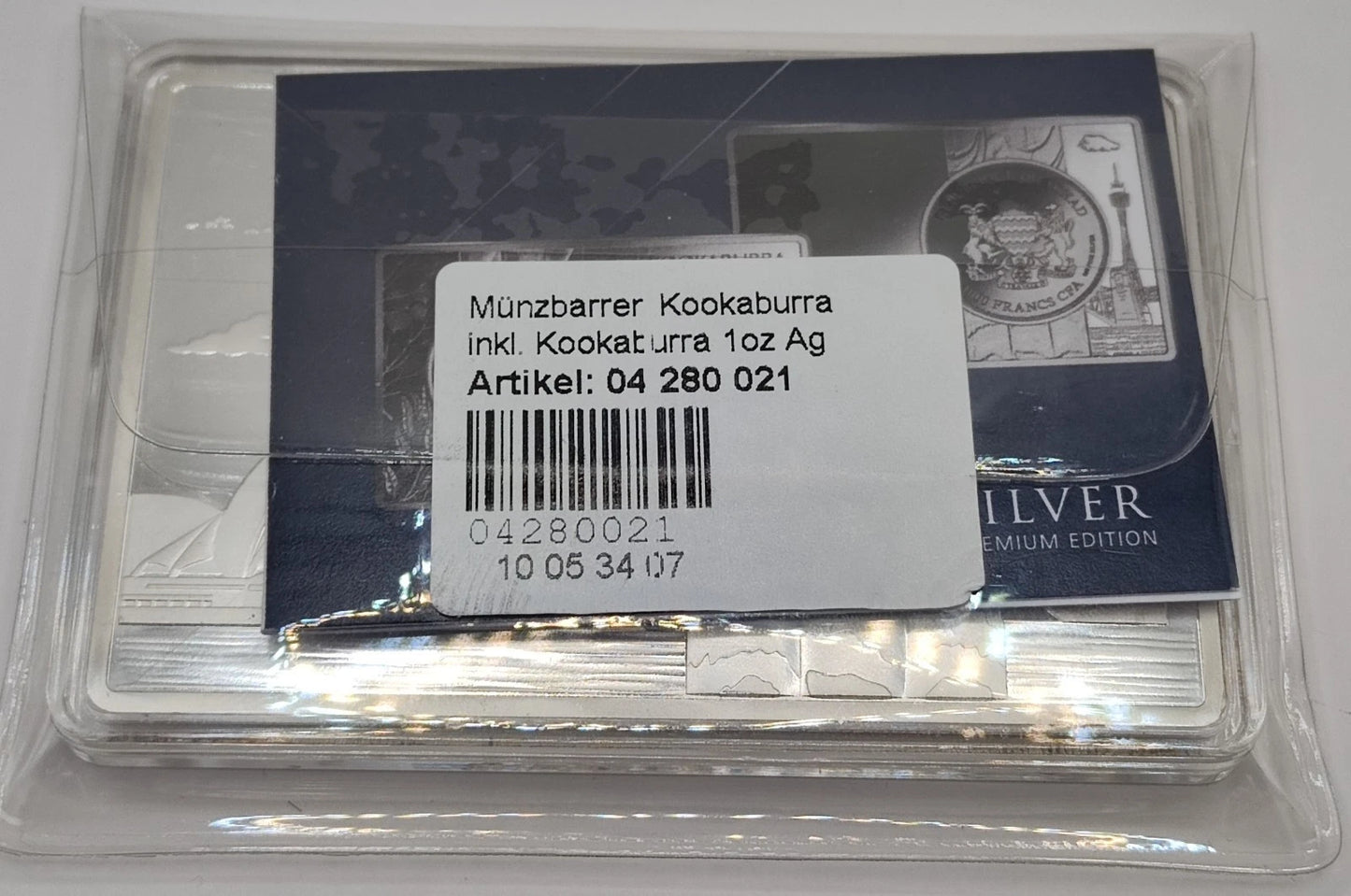 3 UNZE BARREN - 1 UNZE SILBER KOOKABURRA 2024 - SILBERMÜNZE - SELTEN