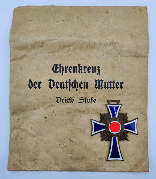 MUTTERKREUZ + TÜTE - 3. STUFE BRONZE - ORDEN