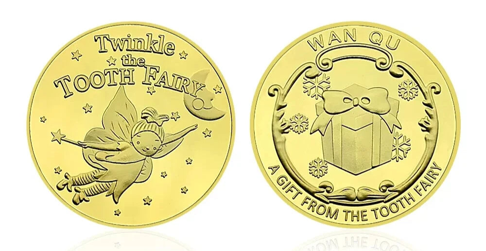 MEDAILLE - ZAHNFEE - GOLD / VERGOLDET