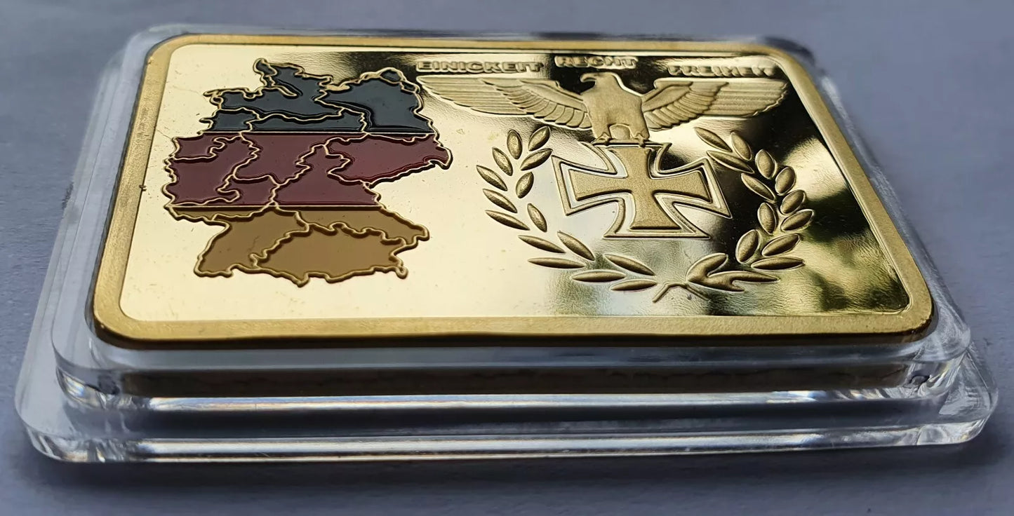 BARREN - DEUTSCHLAND KARTE - KOLORIERT