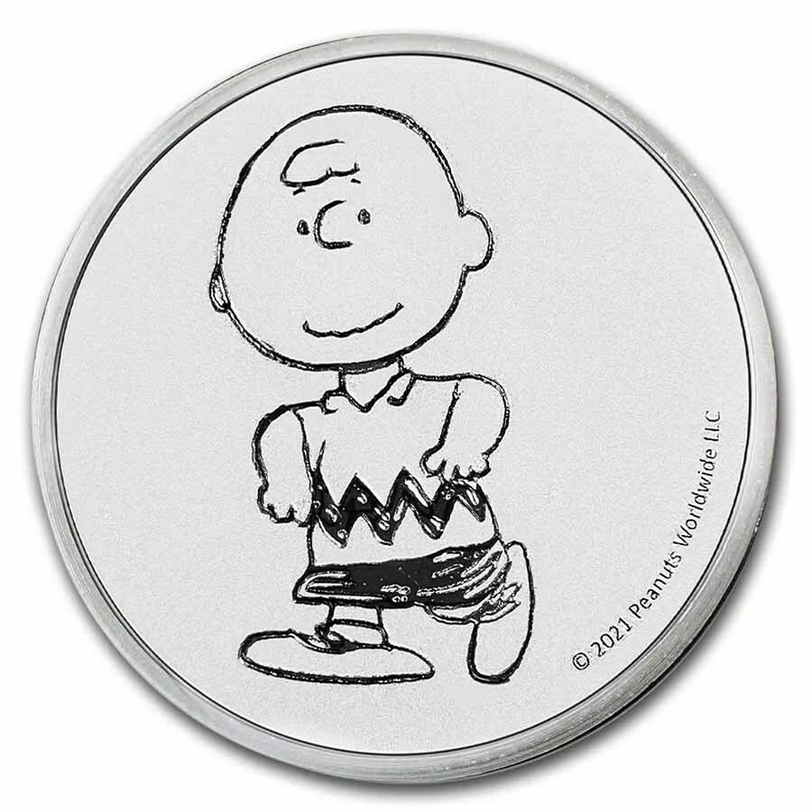 1 UNZE SILBER - DIE PEANUTS - MEDAILLE