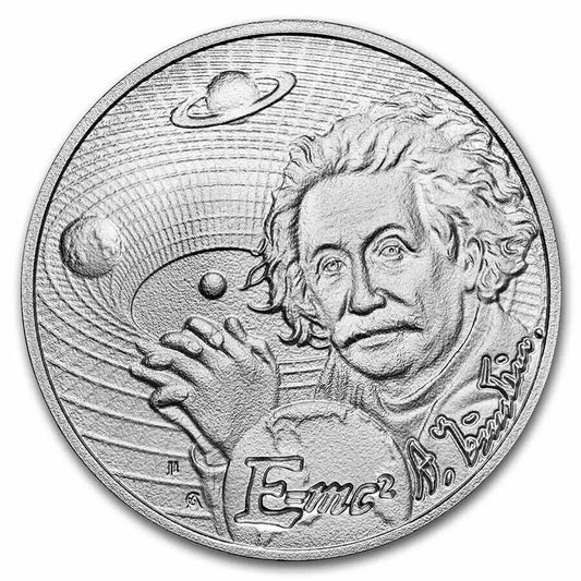 1 UNZE 999 SILBER - PHYSIKER ALBERT EINSTEIN - SILBERMÜNZE