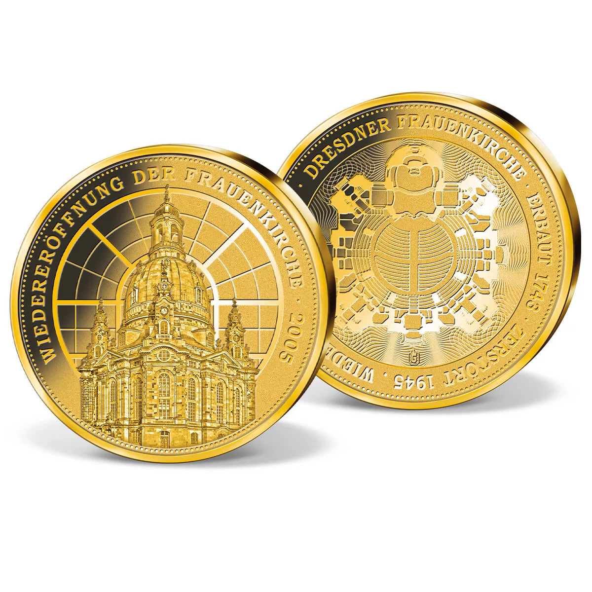 1/200 UNZE GOLD - FRAUENKIRCHE IN DRESDEN