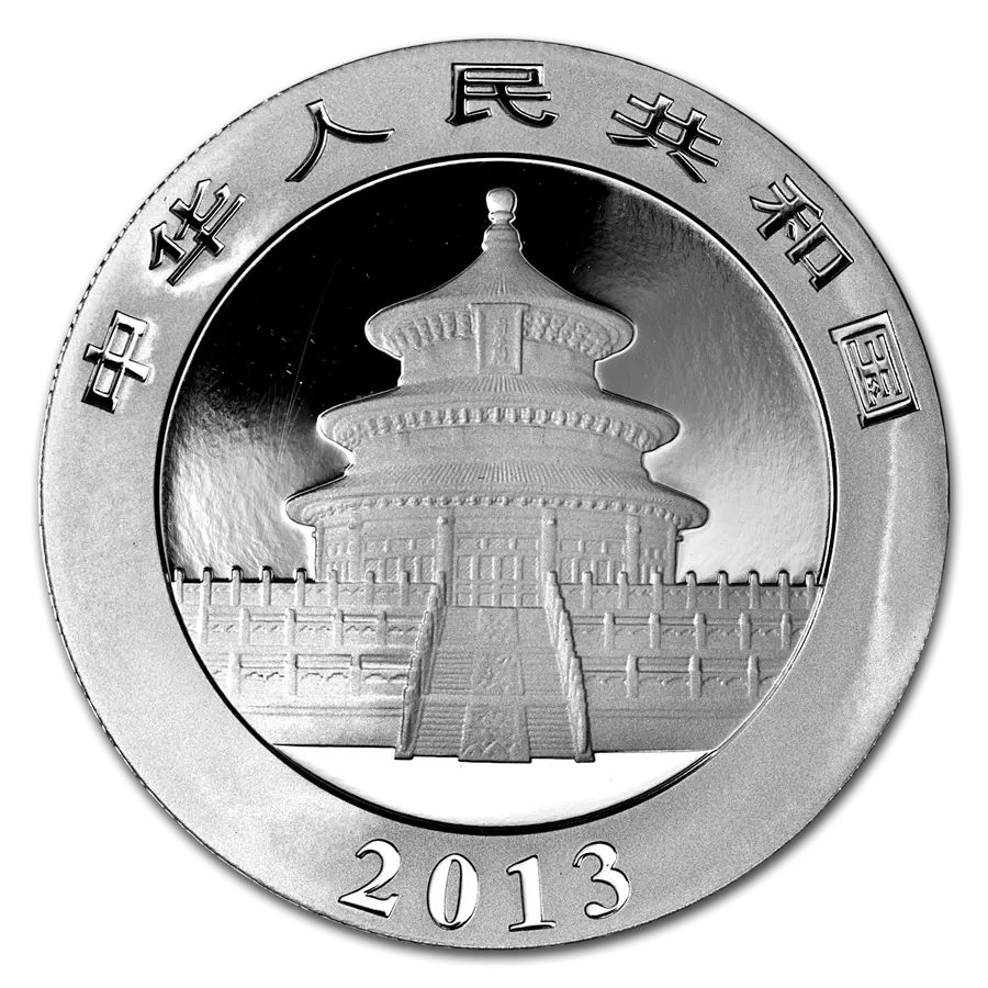 1 UNZE 999 SILBER - CHINA PANDA 2013 - SILBERMÜNZE