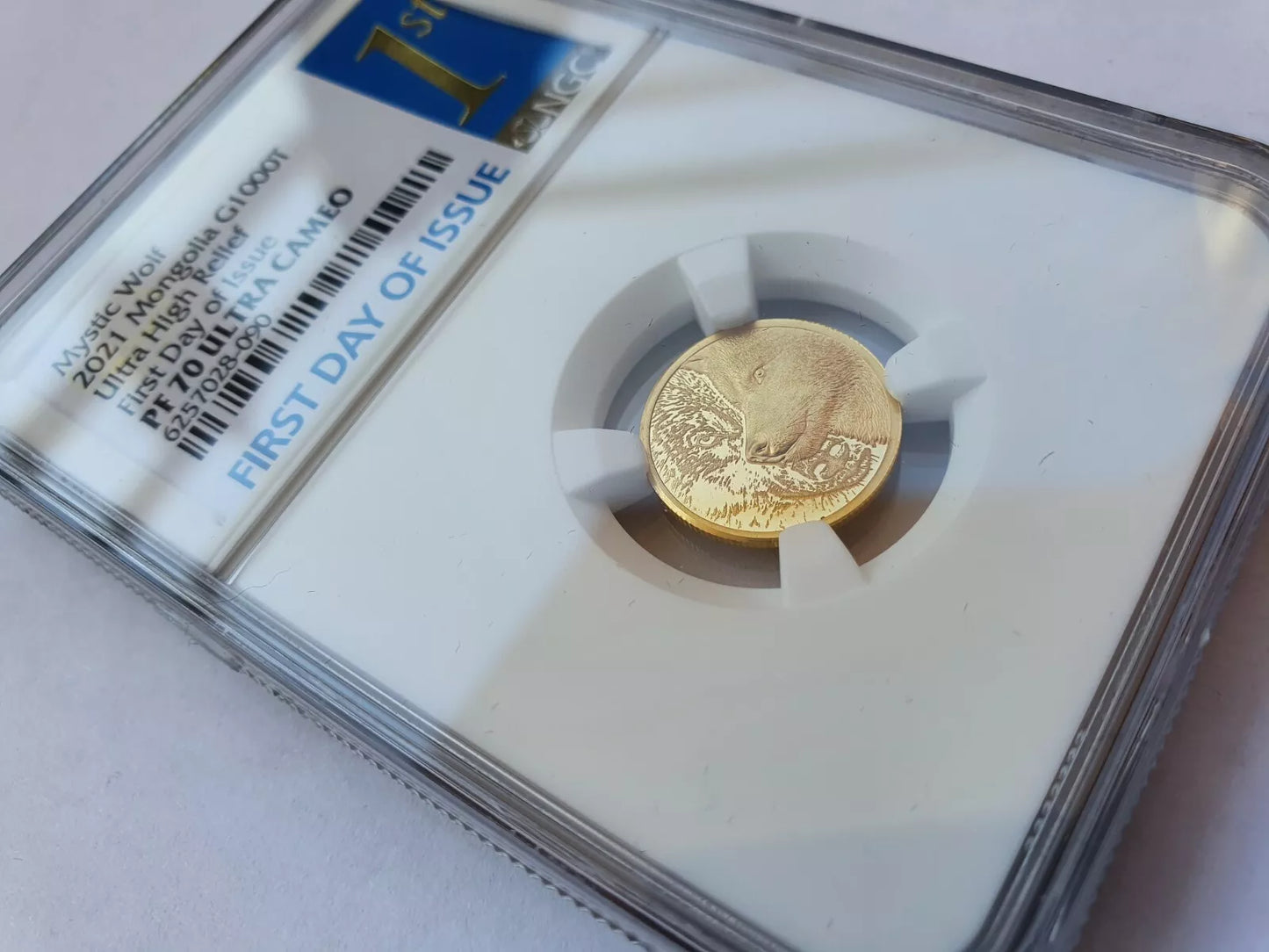 1/10 UNZE GOLD - MYSTIC WOLF - ULTRA HIGH RELIEF - NUR 999 STÜCK - GOLDMÜNZE