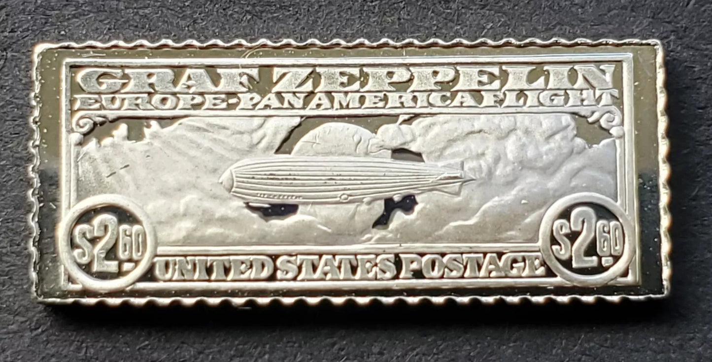 1  x HISTORISCHE BRIEFMARKE - 925 SILBER - SILBERBARREN