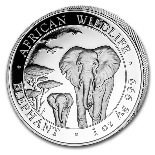 1 UNZE 999 SILBER - SOMALIA ELEFANT 2015 - SILBERMÜNZE