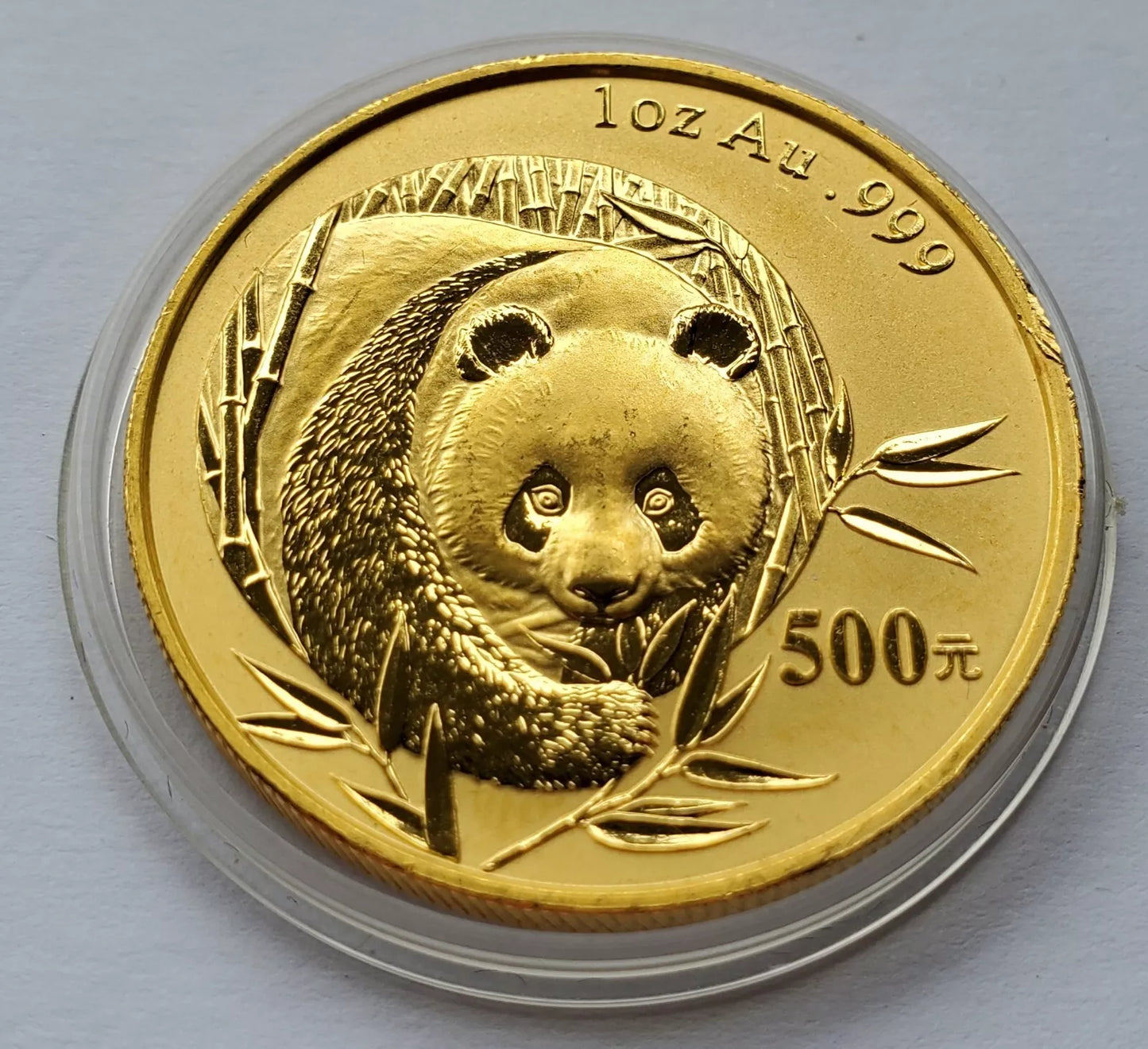 1 UNZE 999 GOLD - CHINA PANDA BÄR 2003 - GOLDMÜNZE