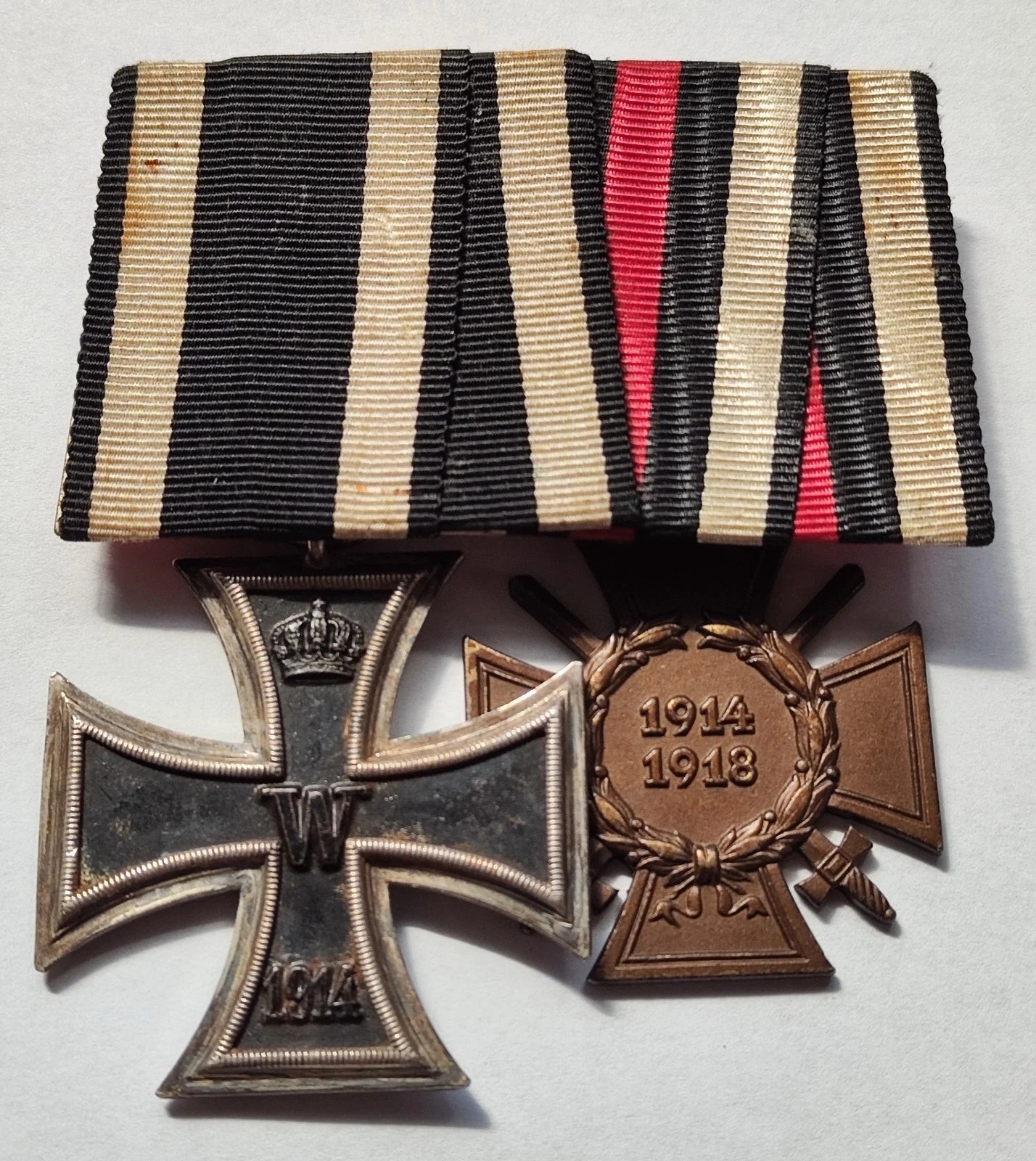 2 ORDEN - EISERNES & FRONTKÄMPFER KREUZ - SPANGE