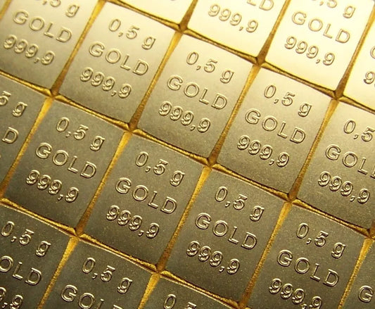 0,5 GRAMM GOLDBARREN - SCHWEIZ