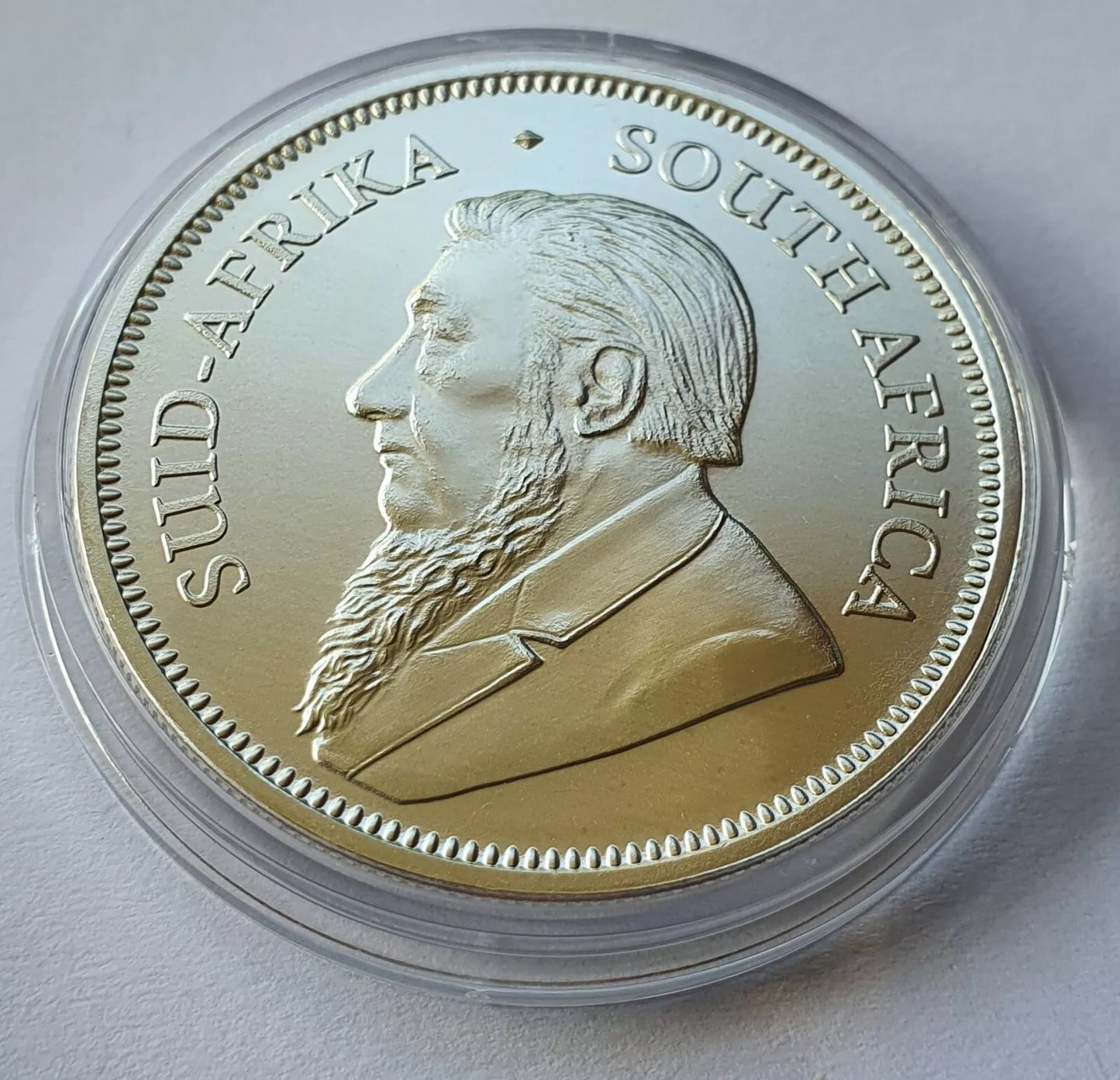 1 UNZE 999 SILBER - AFRIKA KRÜGERRAND / SPRINGBOCK 2022 - KOLORIERT - SILBERMÜNZE