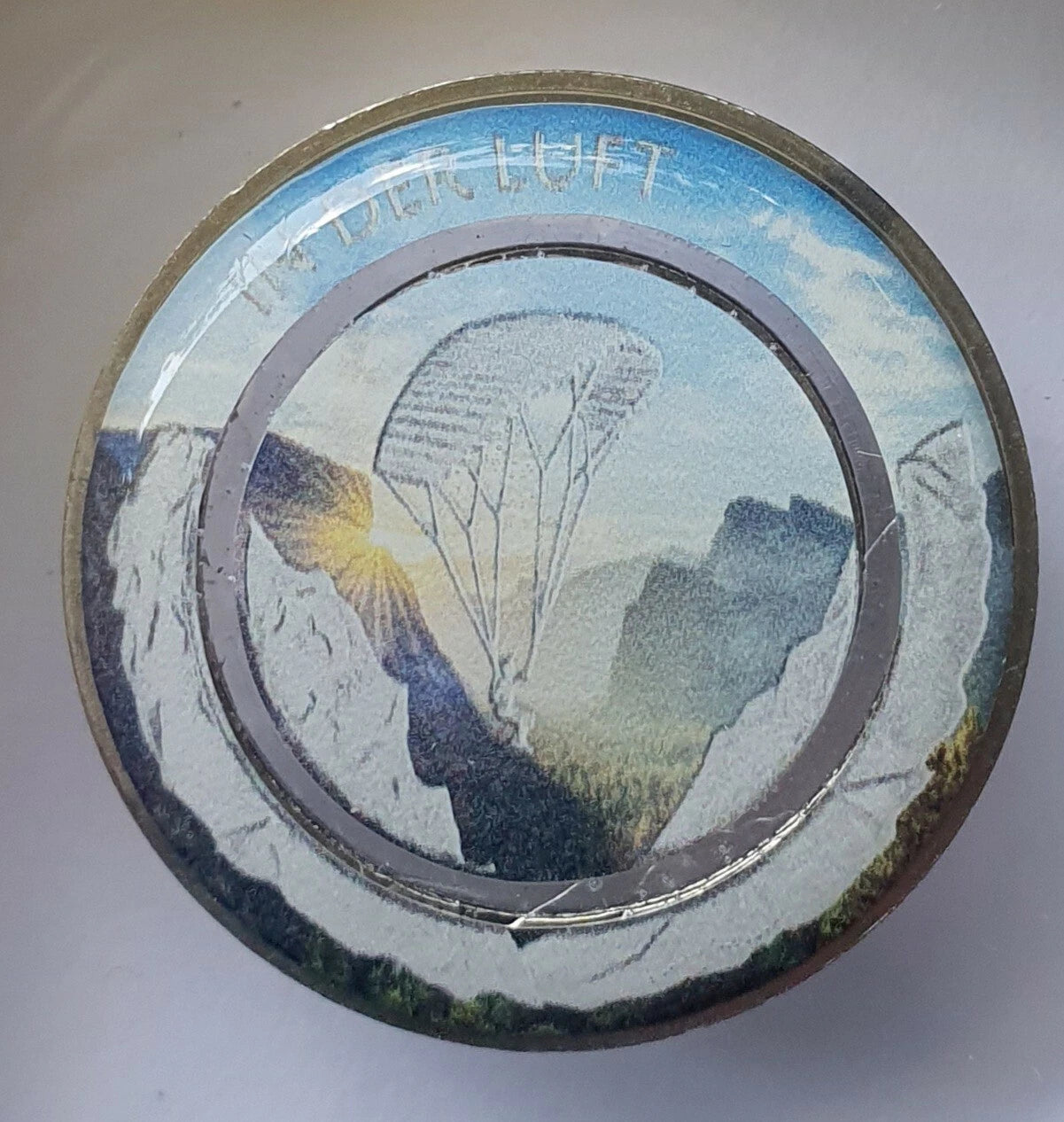 10 EURO MÜNZE - IN DER LUFT 2019 - POLYMERRING - KOLORIERT