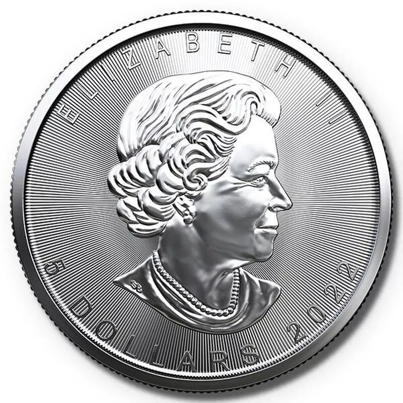 1 UNZE 999 SILBER - MAPLE LEAF / POLAR FUCHS  - NUR 100 STÜCK WELTWEIT - KOLORIERT - SILBERMÜNZE