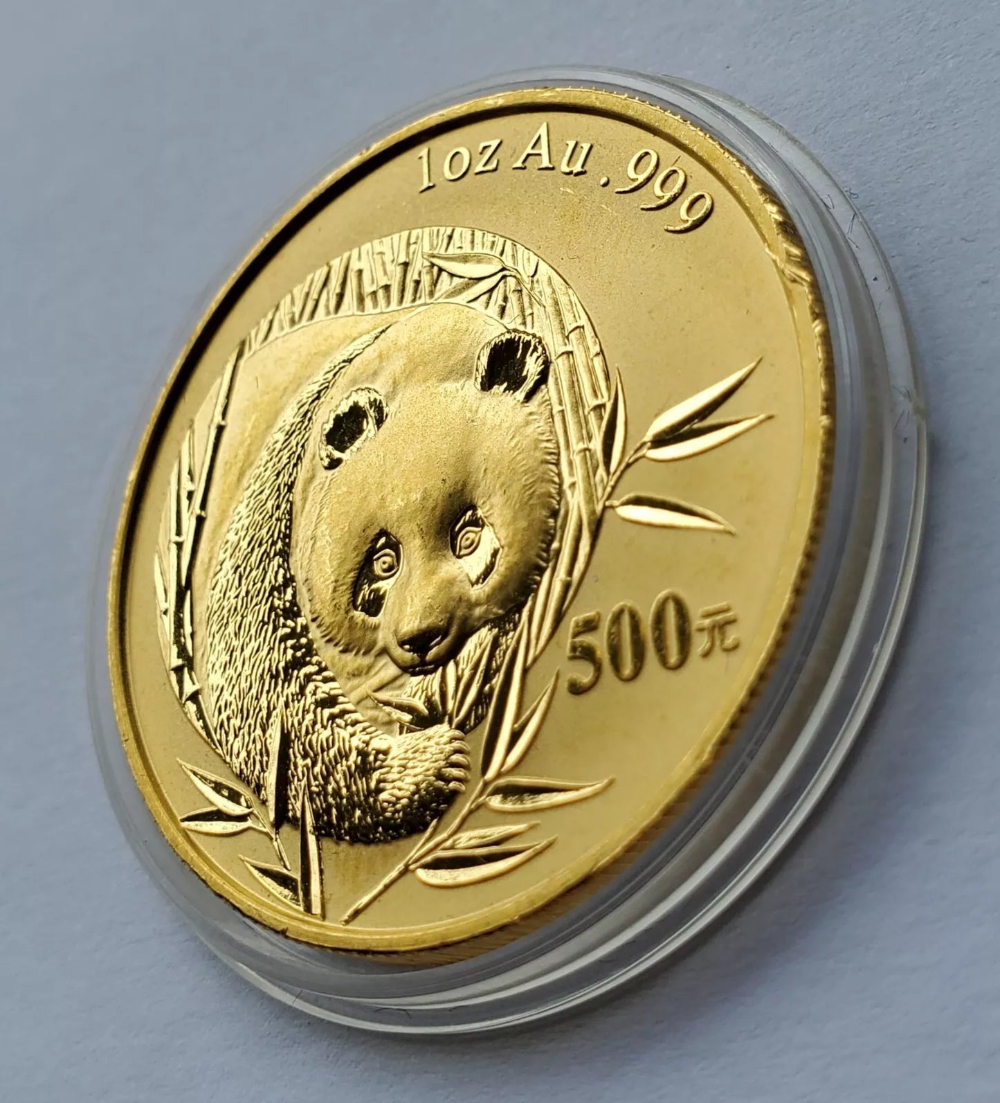 1 UNZE 999 GOLD - CHINA PANDA BÄR 2003 - GOLDMÜNZE