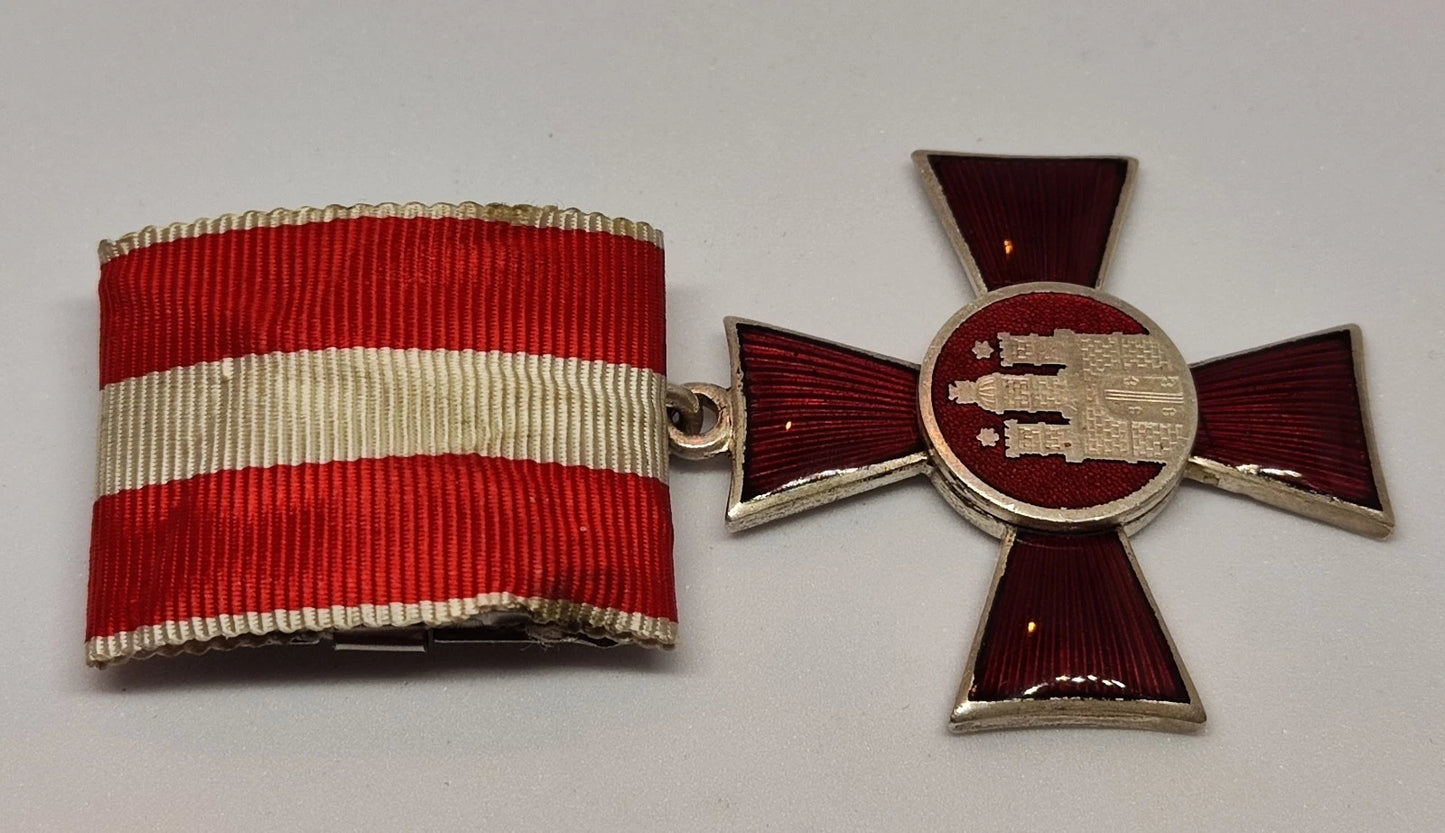 HANSEATENKREUZ ORDEN / HMBURG 1914 - AN EINZELSPANGE - ORDEN