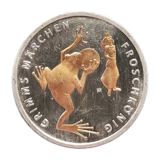 20 Euro Silbermünze - BRD - Froschkönig 2018 - teilvergoldet
