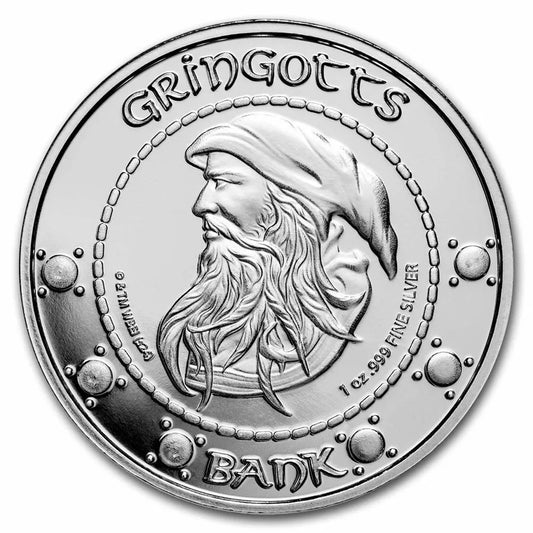 1 UNZE 999 SILBER - HARRY POTTER / GELD / GRINGOTTS