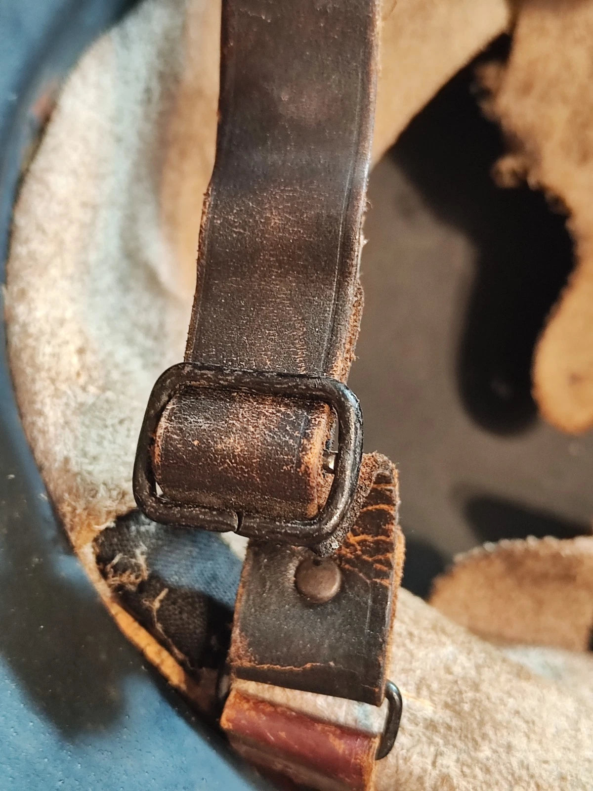 ORIGINALER LUFTSCHUTZ HELM / STAHLHELM - M38 - WK II - WEHRMACHT - GUTER ZUSTAND