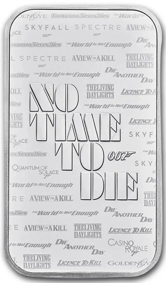 1 UNZE 999 SILBER - JAMES BOND 007 - SILBERBARREN