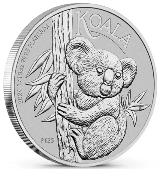 1/10 UNZE PLATIN - KOALA BÄR / AUSTRALIEN 2024 - MÜNZE