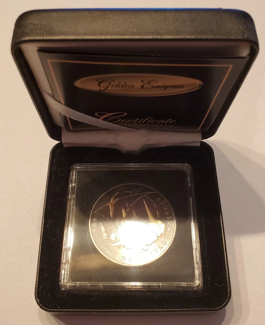 20 Euro Silbermünze - BRD - 800 Jahre Hansestadt Rostock 2018 - mit Ruthenium & Gold veredelt
