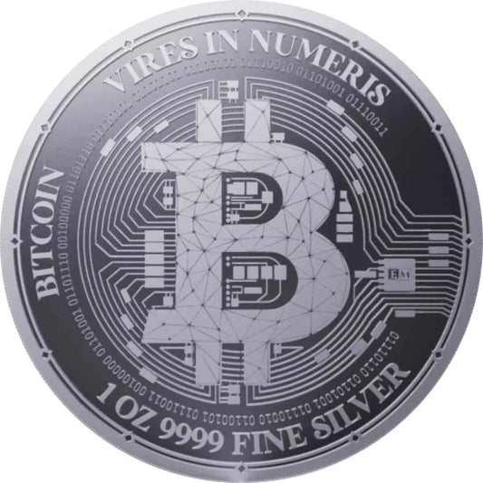 1 UNZE 999 SILBER - BITCOIN 2023 - SILBERMÜNZE