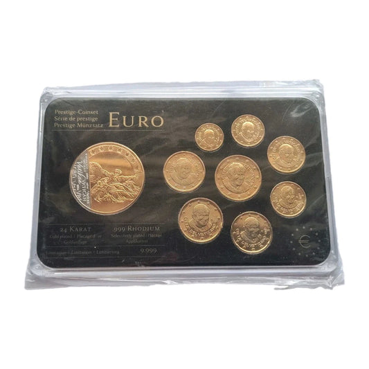 ORIGINAL EURO KMS MÜNZEN - VATIKAN / PAPST BENEDIKT XVI. 2009 - 24 KARAT VERGOLDET