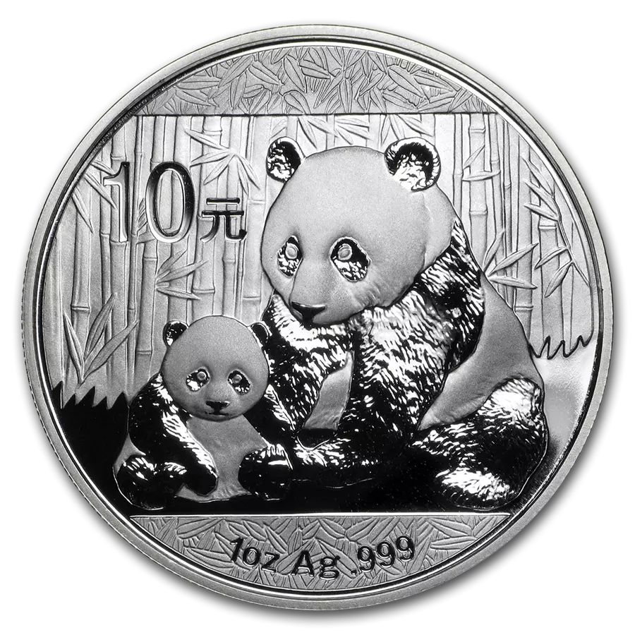 1 UNZE 999 SILBER - CHINA PANDA 2012 - SILBERMÜNZE