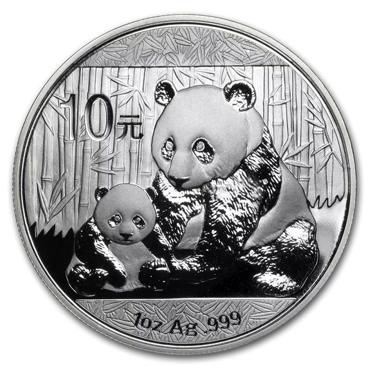 1 UNZE 999 SILBER - CHINA PANDA 2012 - SILBERMÜNZE