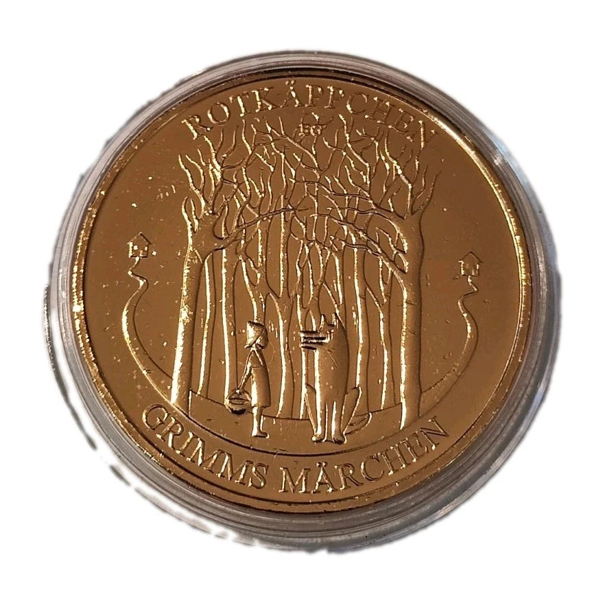 20 Euro Silbermünze - BRD - Grimms Märchen Rotkäppchen 2016 - vergoldet