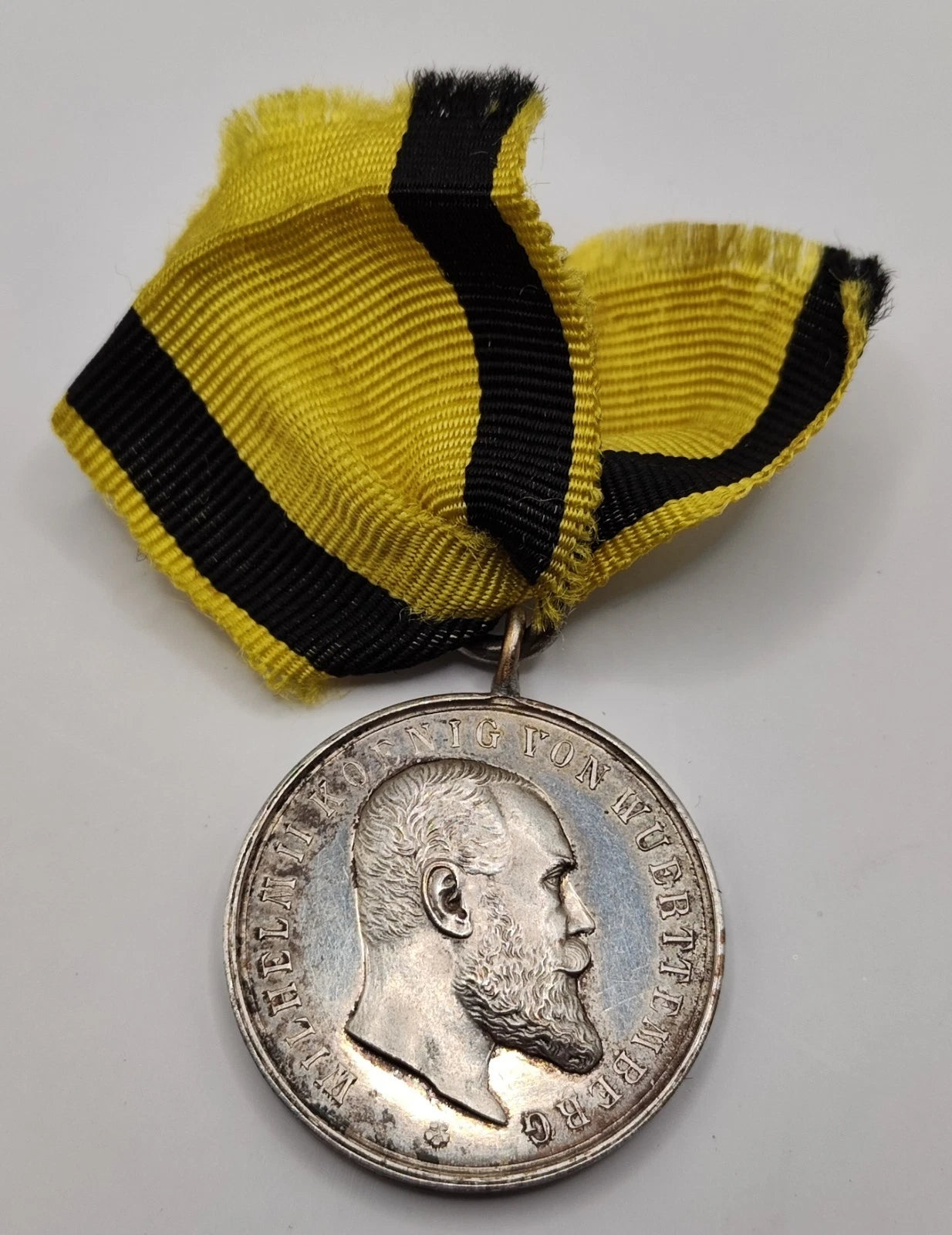 SILBER TAPFERKEITSMEDAILLE - WÜRTTEMBERG - WILHELM II. - ORDEN