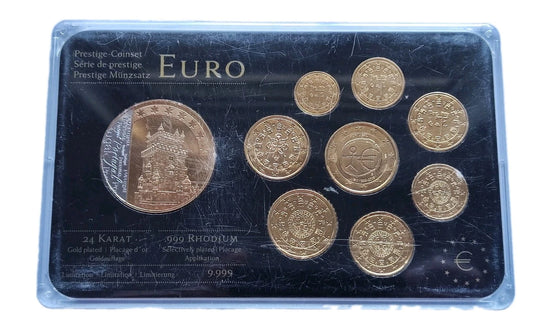 EURO KMS MÜNZEN - PORTUGAL - 24 KARAT VERGOLDET