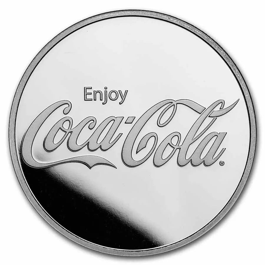 1 UNZE 999 SILBER - COCA COLA / FLASCHEN - SILBERBARREN