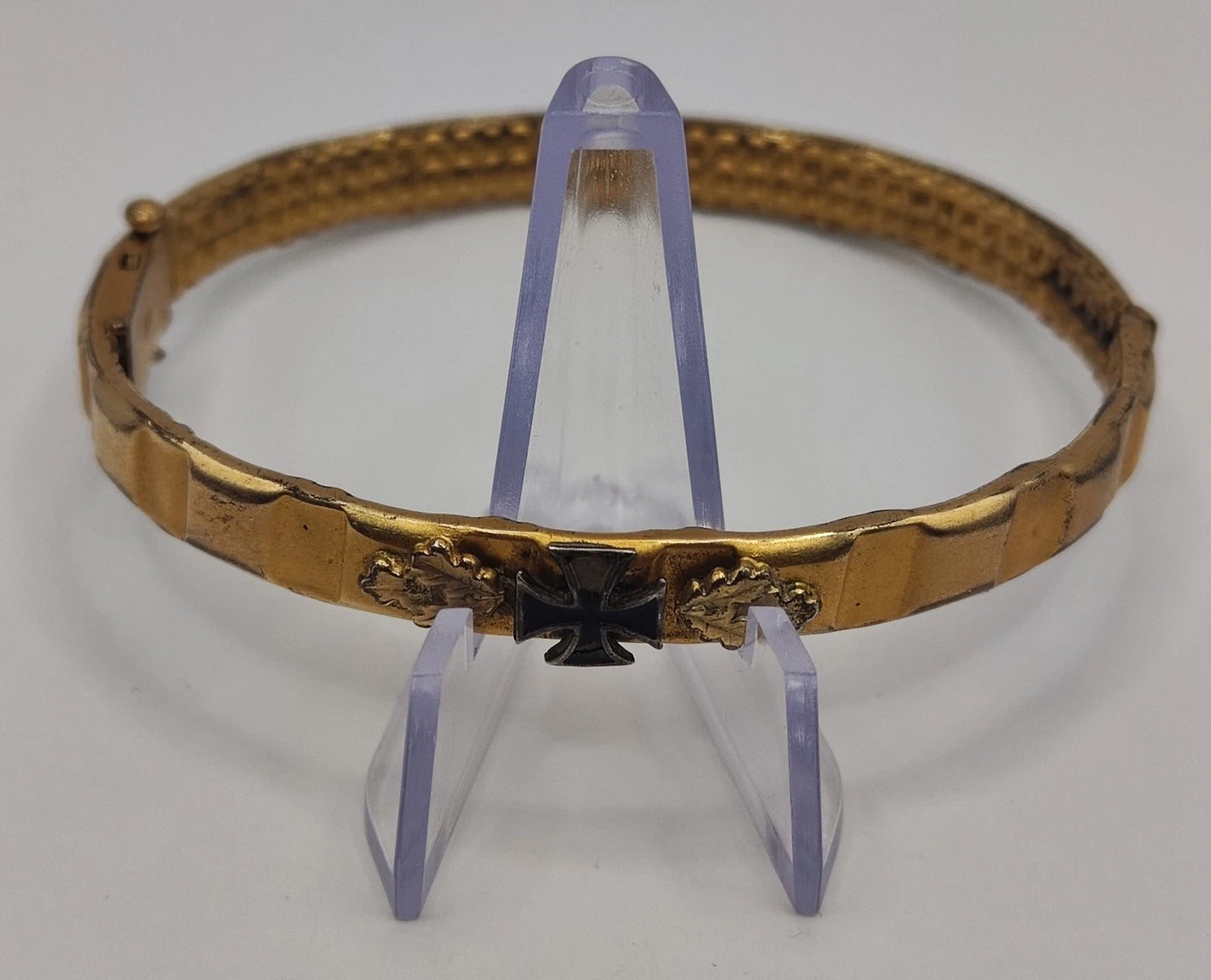 GRANATHÜLSEN ARMREIFEN - EISERNES KREUZ - HERSTELLER DRGM & KJAG - WK I  -1914