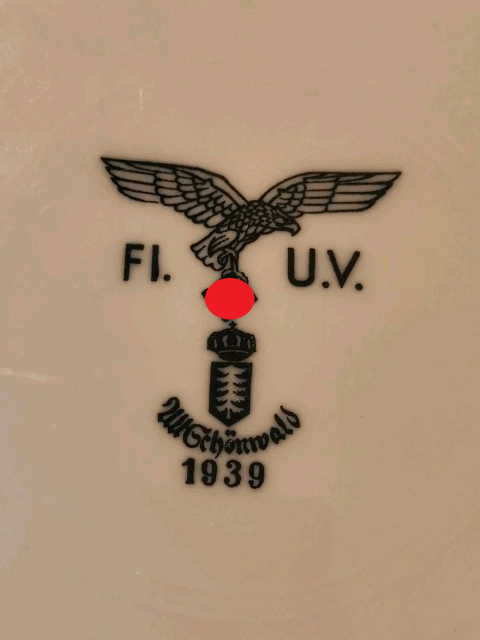 TELLER - LUFTWAFFE 1939 - GESTEMPELT